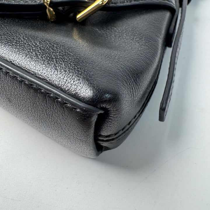 美品 ジバンシィ Givenchy ナノ ヴォワイユー 2way ハンドバッグ ショルダーバッグ 黒 AL C 0265 斜めがけ クロスボディ レディース