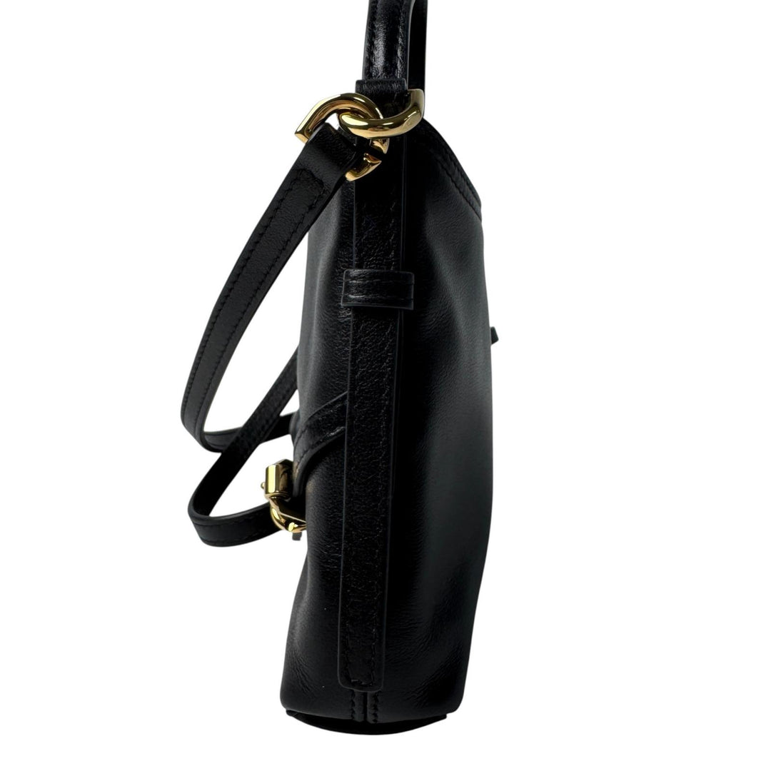 美品 ジバンシィ Givenchy ナノ ヴォワイユー 2way ハンドバッグ ショルダーバッグ 黒 AL C 0265 斜めがけ クロスボディ レディース