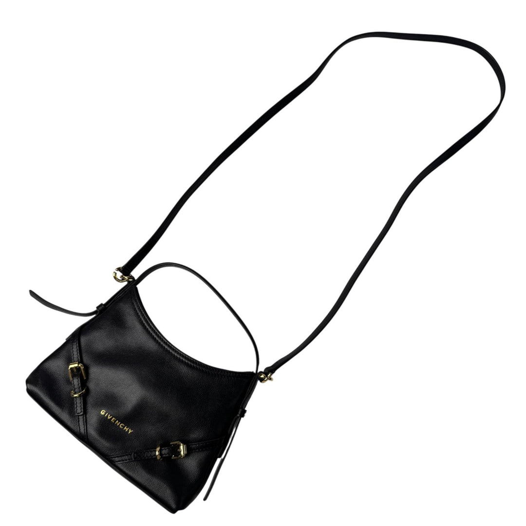 美品 ジバンシィ Givenchy ナノ ヴォワイユー 2way ハンドバッグ ショルダーバッグ 黒 AL C 0265 斜めがけ クロスボディ レディース