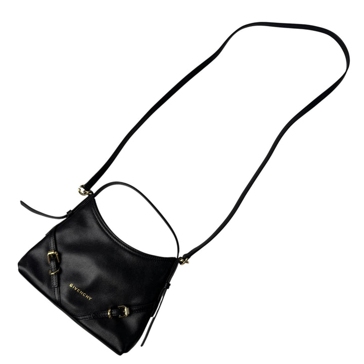 美品 ジバンシィ Givenchy ナノ ヴォワイユー 2way ハンドバッグ ショルダーバッグ 黒 AL C 0265 斜めがけ クロスボディ レディース