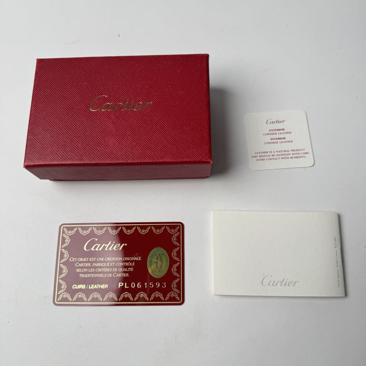 美品 カルティエ Cartier サントス 6連 キーケース ブラック メンズ