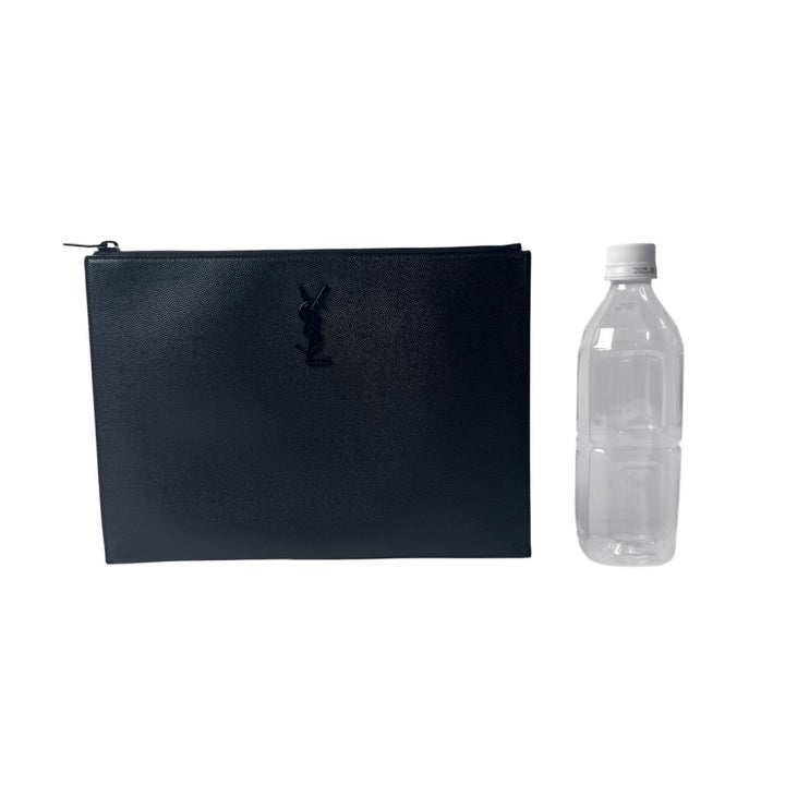 美品 イヴサンローラン Yves Saint Laurent YSL モノグラム クラッチバッグ 453249 黒 メンズ