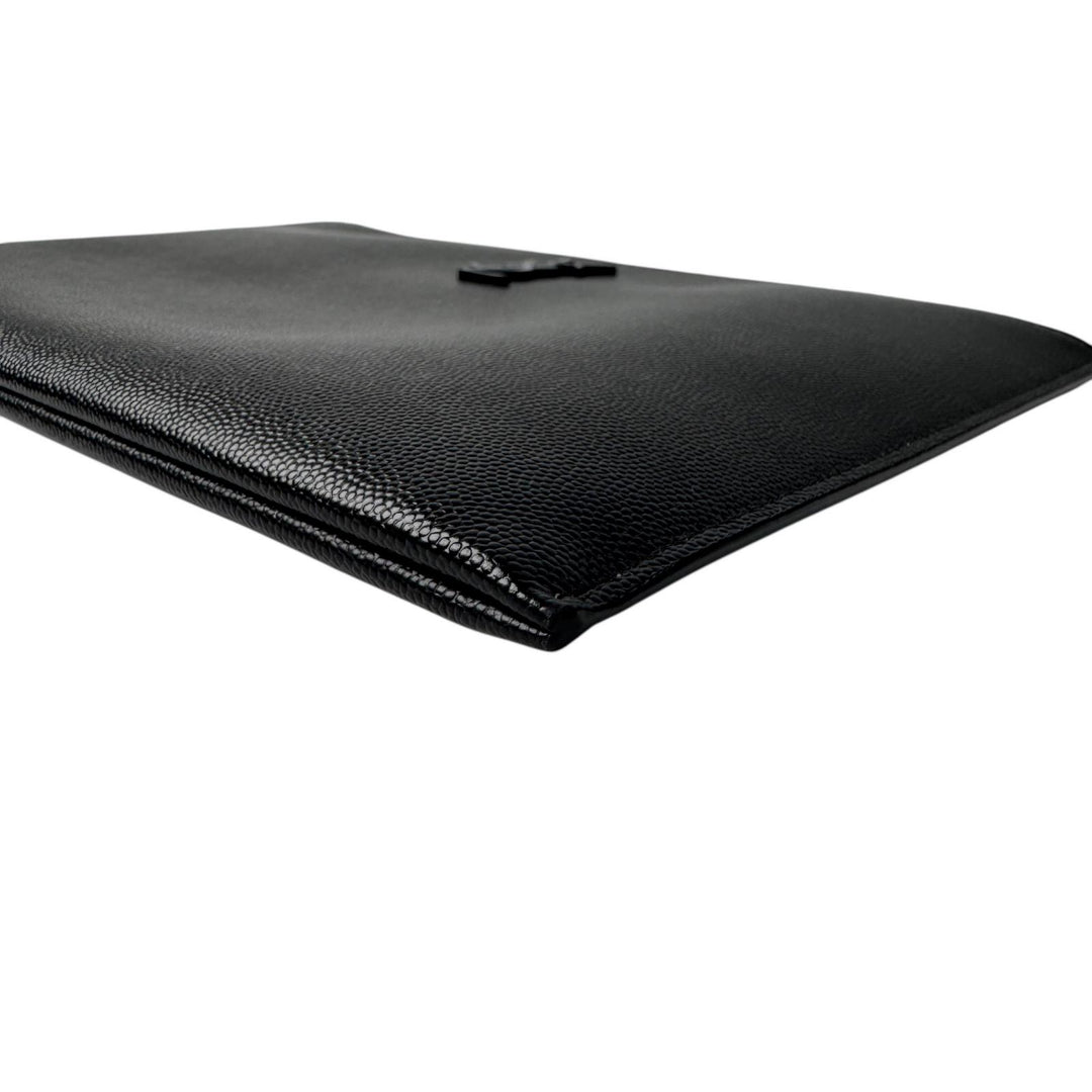 美品 イヴサンローラン Yves Saint Laurent YSL モノグラム クラッチバッグ 453249 黒 メンズ