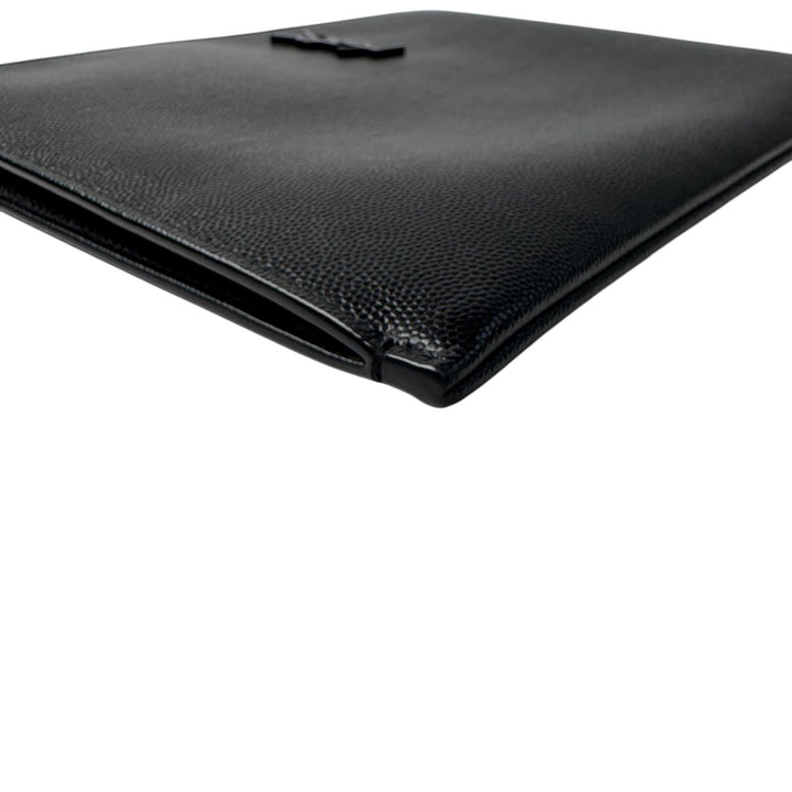 美品 イヴサンローラン Yves Saint Laurent YSL モノグラム クラッチバッグ 453249 黒 メンズ
