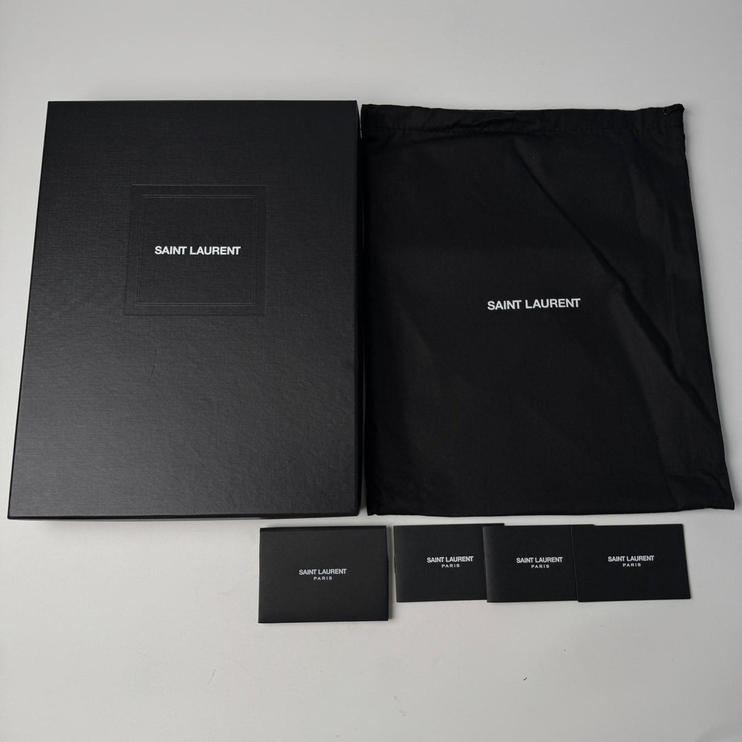 美品 イヴサンローラン Yves Saint Laurent YSL モノグラム クラッチバッグ 453249 黒 メンズ