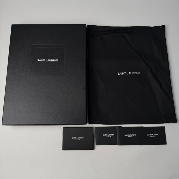 美品 イヴサンローラン Yves Saint Laurent YSL モノグラム クラッチバッグ 453249 黒 メンズ