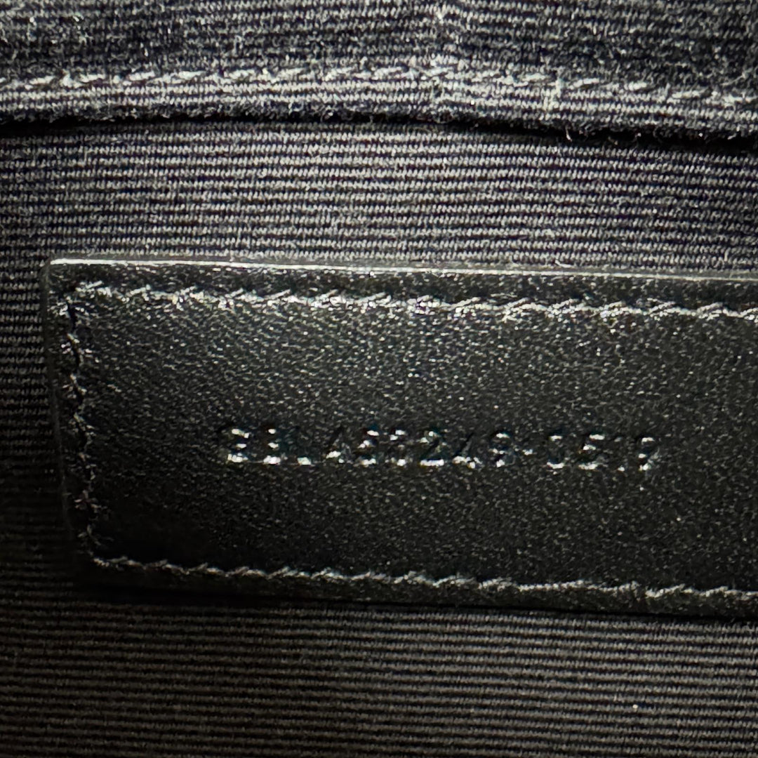 美品 イヴサンローラン Yves Saint Laurent YSL モノグラム クラッチバッグ 453249 黒 メンズ