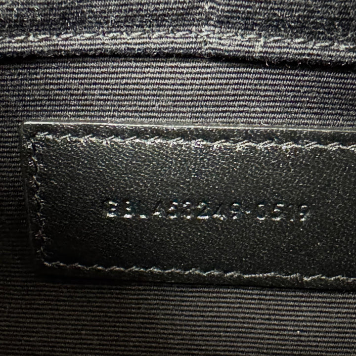 美品 イヴサンローラン Yves Saint Laurent YSL モノグラム クラッチバッグ 453249 黒 メンズ