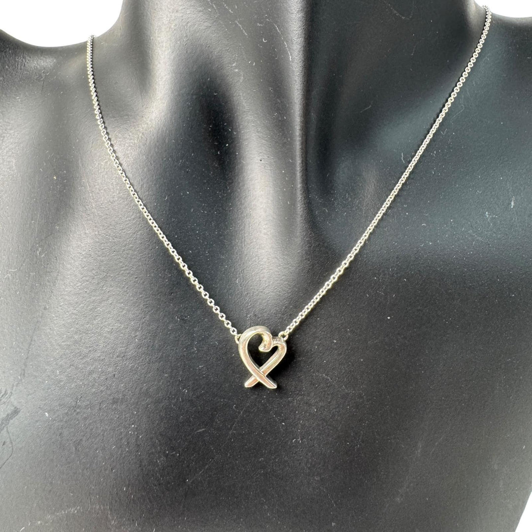 ティファニー Tiffany ラビングハート ネックレス シルバー925 レディース