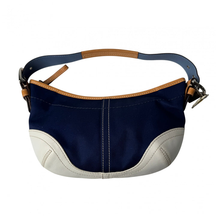 美品 コーチ COACH ソーホー ハンドバッグ ハーフムーン デニム 4431 レディース