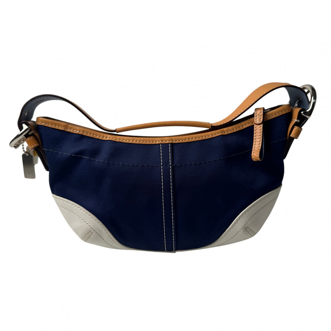 美品 コーチ COACH ソーホー ハンドバッグ ハーフムーン デニム 4431 レディース