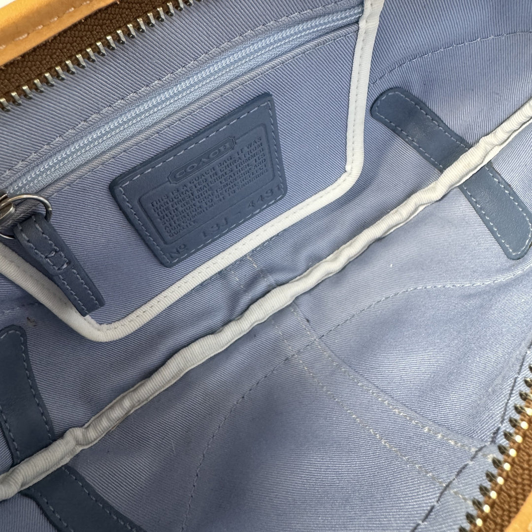 美品 コーチ COACH ソーホー ハンドバッグ ハーフムーン デニム 4431 レディース