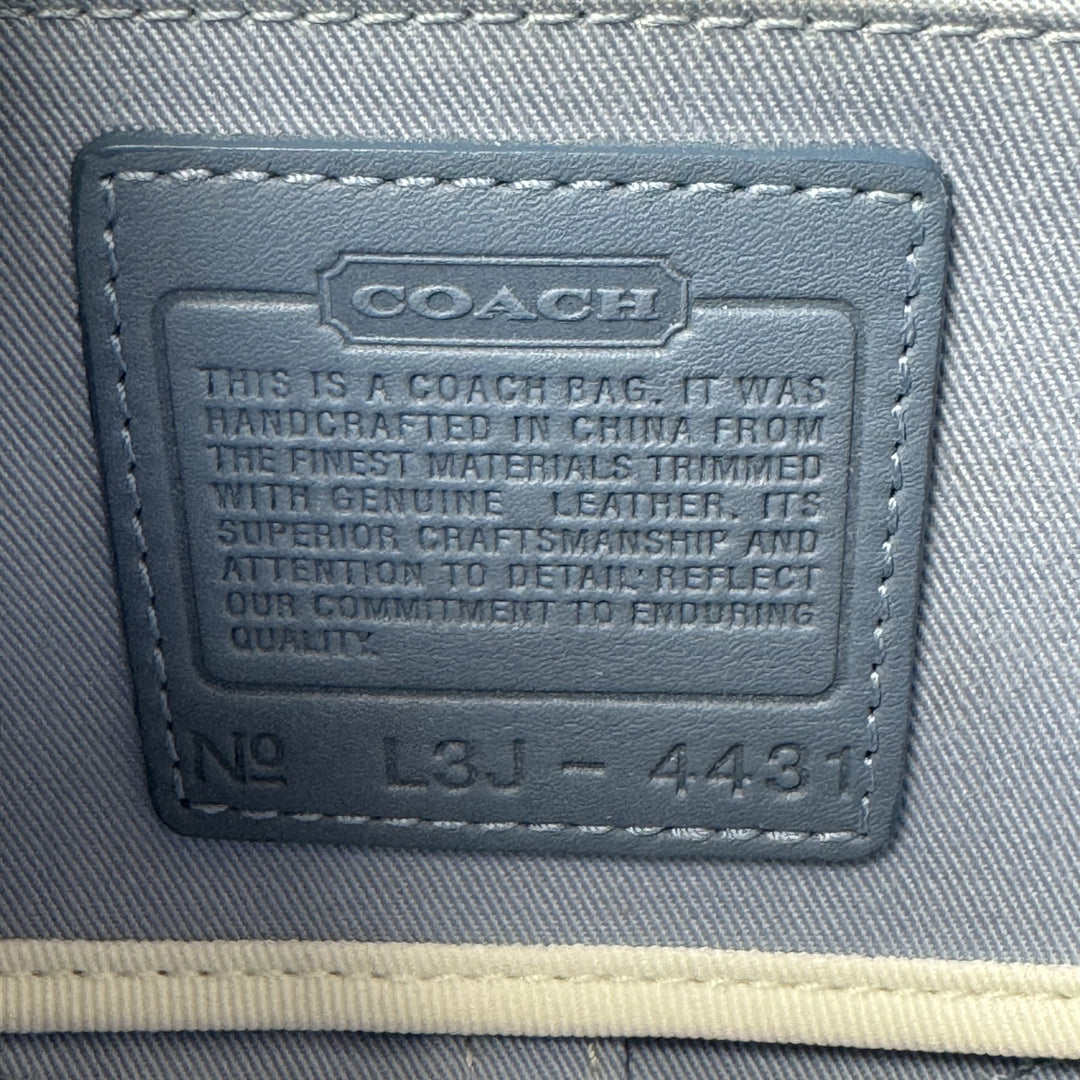 美品 コーチ COACH ソーホー ハンドバッグ ハーフムーン デニム 4431 レディース