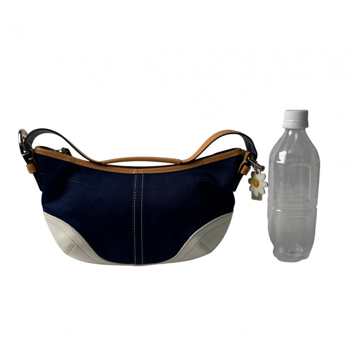 美品 コーチ COACH ソーホー ハンドバッグ ハーフムーン デニム 4431 レディース