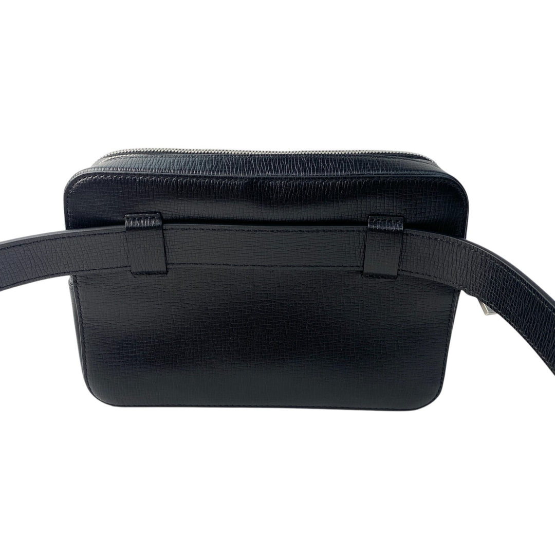 美品 フェラガモ FERRAGAMO メンズ ショルダーバッグ 2way 現行ロゴ 斜めがけ クロスボディ