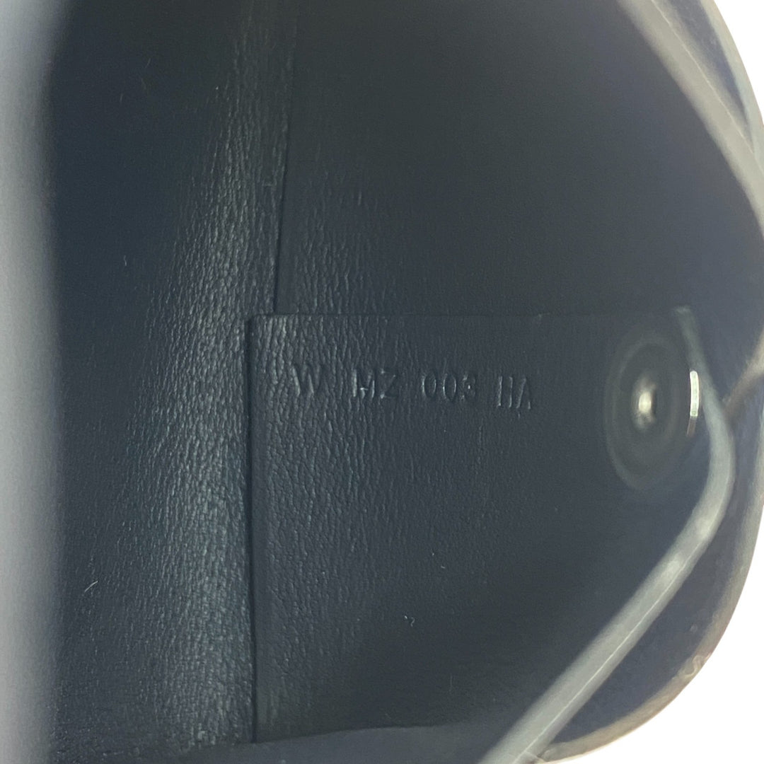 美品 エルメス HERMES レディース バスティア ボックスカーフ コインケース W刻印 ネイビー W MZ 003 HA