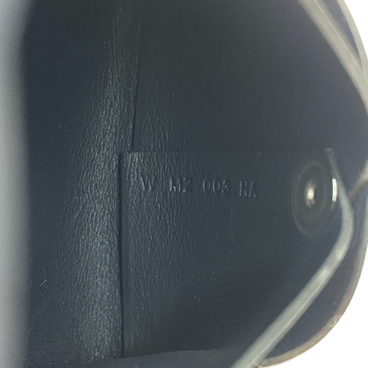 美品 エルメス HERMES レディース バスティア ボックスカーフ コインケース W刻印 ネイビー W MZ 003 HA