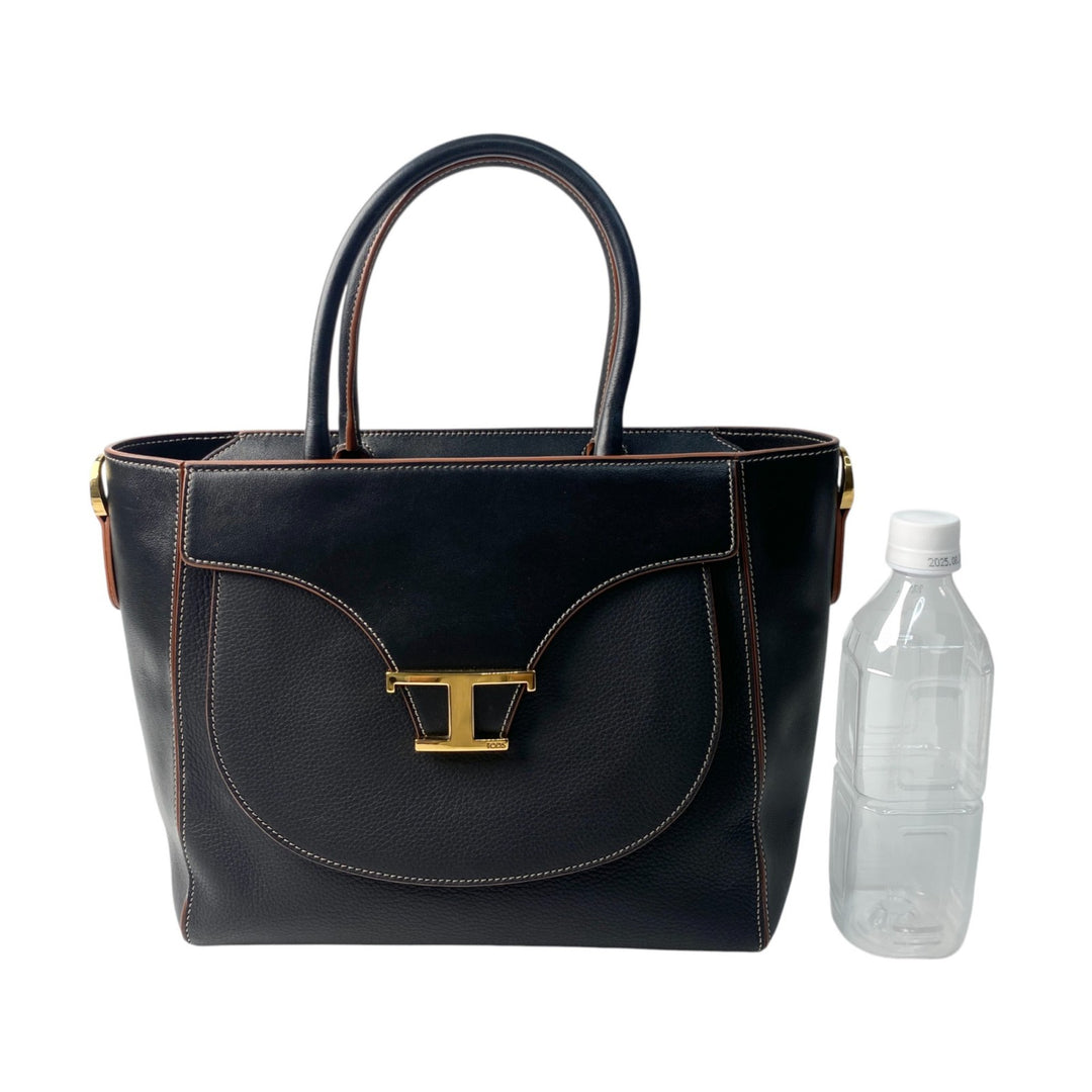 美品 トッズ TOD's レディース Tタイムレス ショルダーバッグ ハンドバッグ 2way