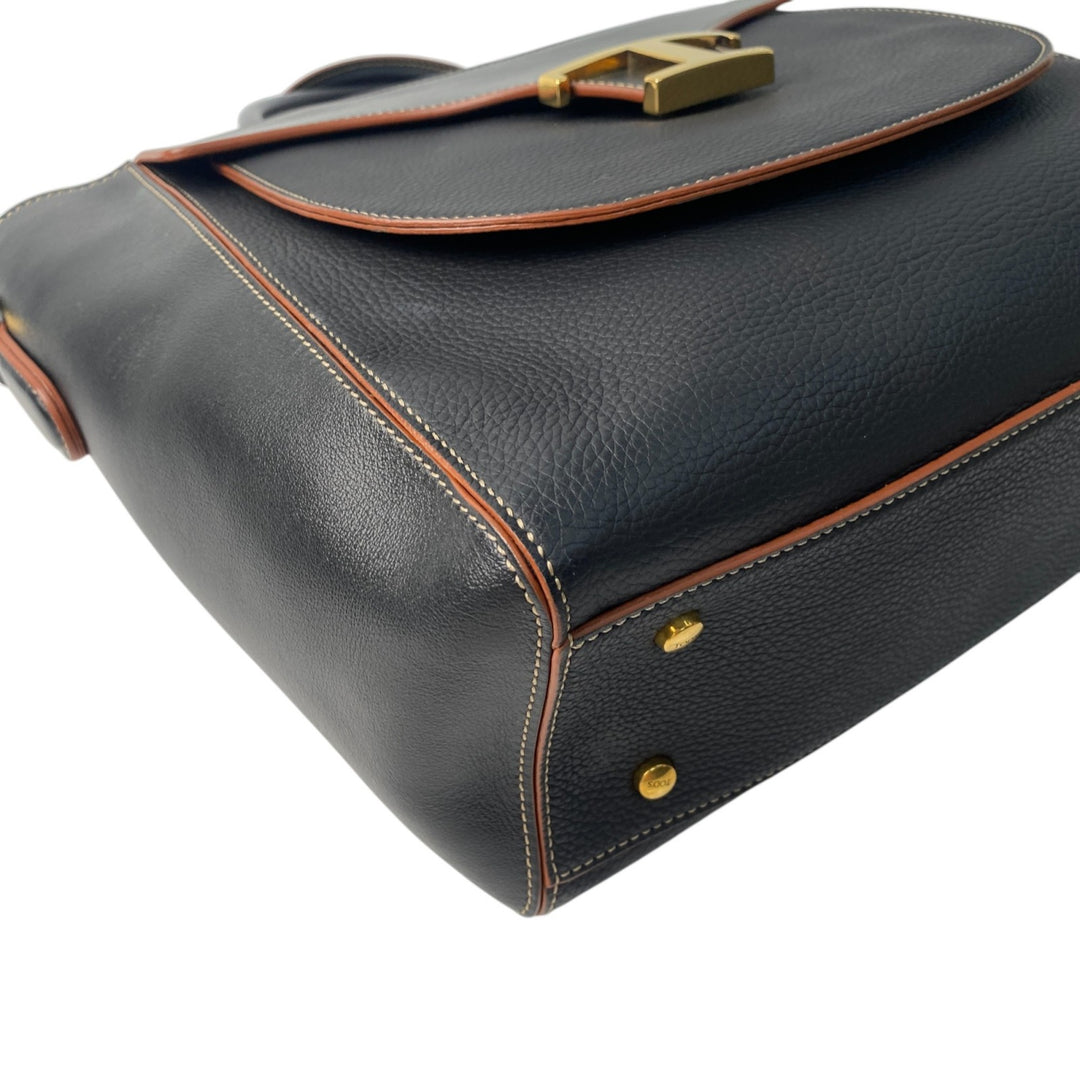 美品 トッズ TOD's レディース Tタイムレス ショルダーバッグ ハンドバッグ 2way