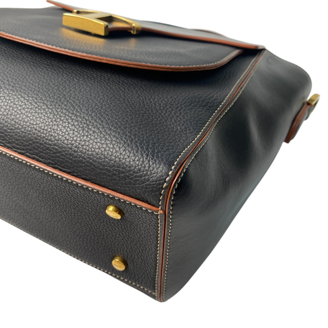 美品 トッズ TOD's レディース Tタイムレス ショルダーバッグ ハンドバッグ 2way