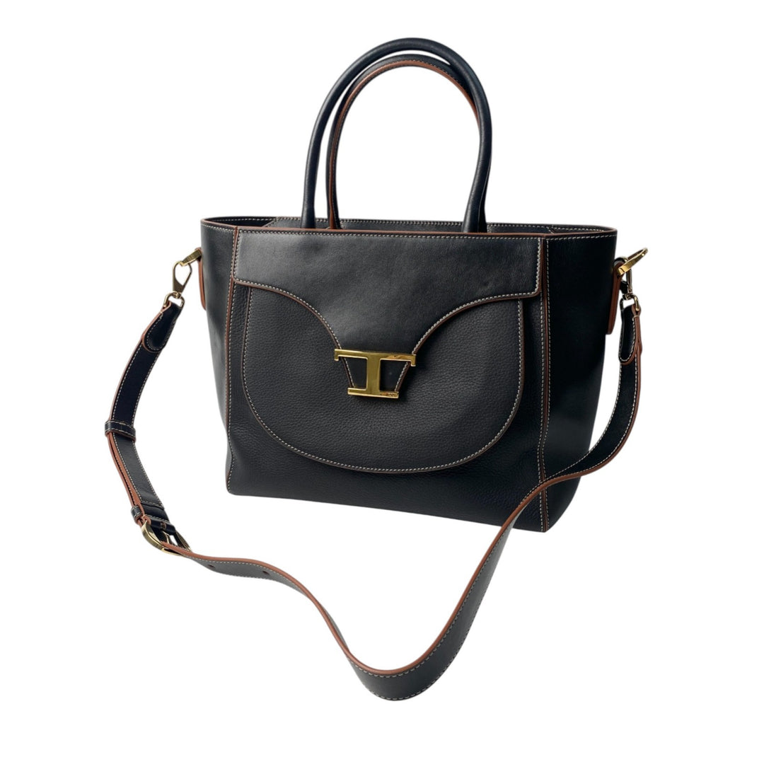 美品 トッズ TOD's レディース Tタイムレス ショルダーバッグ ハンドバッグ 2way