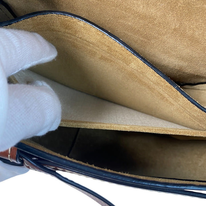 美品 ロエベ LOEWE レディース ゲート スモール ショルダーバッグ 斜めがけ クロスボディ 053896