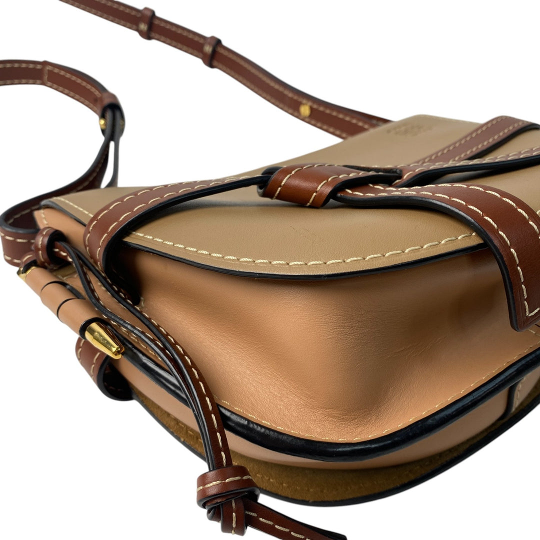 美品 ロエベ LOEWE レディース ゲート スモール ショルダーバッグ 斜めがけ クロスボディ 053896