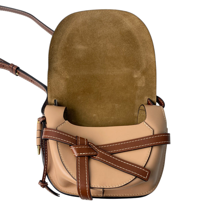 美品 ロエベ LOEWE レディース ゲート スモール ショルダーバッグ 斜めがけ クロスボディ 053896