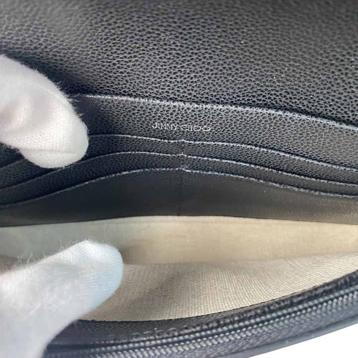 新品同様 ジミーチュウ JIMMY CHOO レディース 2way ショルダーバッグ ショルダーウォレット クラッチバッグ 斜めがけ クロスボディ