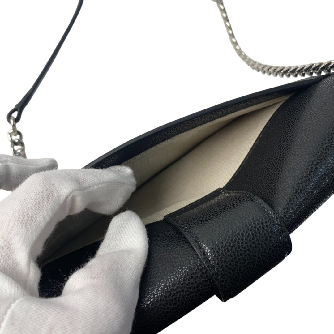 新品同様 ジミーチュウ JIMMY CHOO レディース 2way ショルダーバッグ ショルダーウォレット クラッチバッグ 斜めがけ クロスボディ