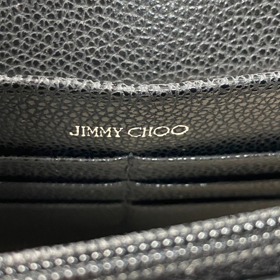 新品同様 ジミーチュウ JIMMY CHOO レディース 2way ショルダーバッグ ショルダーウォレット クラッチバッグ 斜めがけ クロスボディ