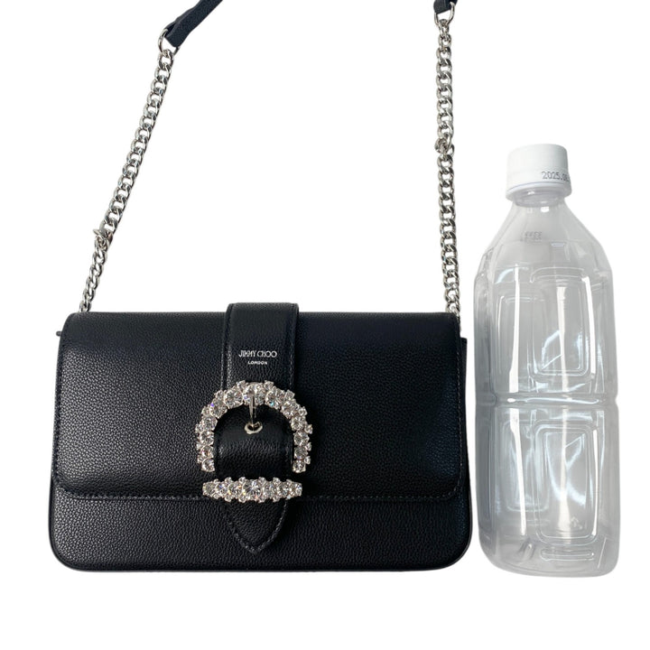 新品同様 ジミーチュウ JIMMY CHOO レディース 2way ショルダーバッグ ショルダーウォレット クラッチバッグ 斜めがけ クロスボディ