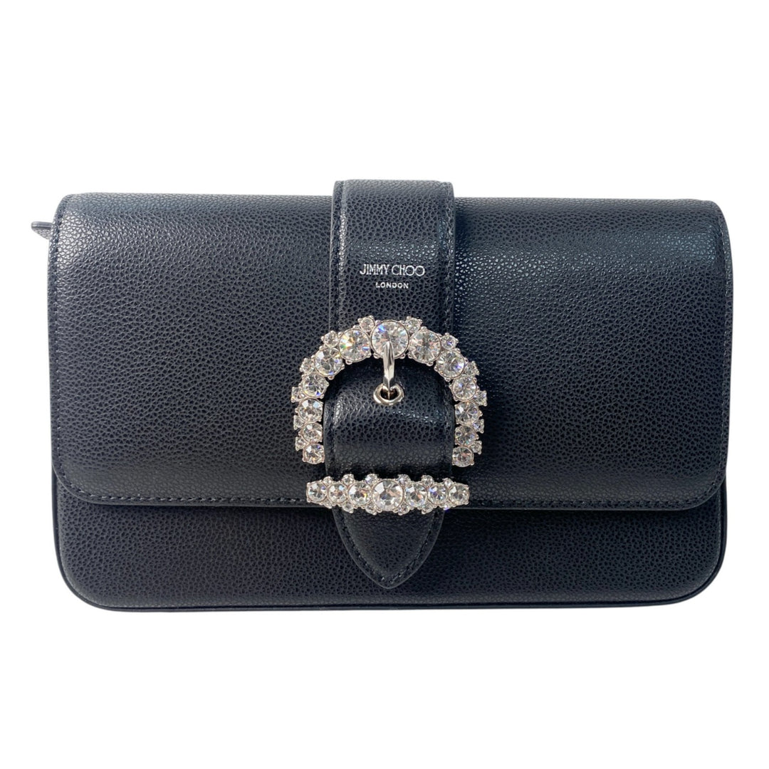 新品同様 ジミーチュウ JIMMY CHOO レディース 2way ショルダーバッグ ショルダーウォレット クラッチバッグ 斜めがけ クロスボディ