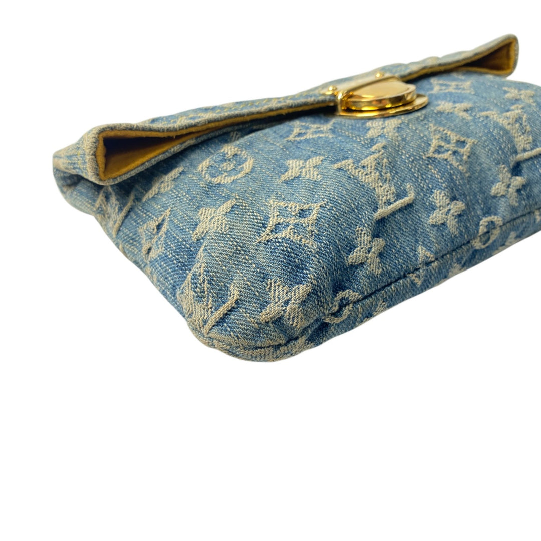 ルイヴィトン LOUIS VUITTON レディース ポーチ モノグラムデニム ポシェット・プラット クラッチバッグ M95007/TH0056