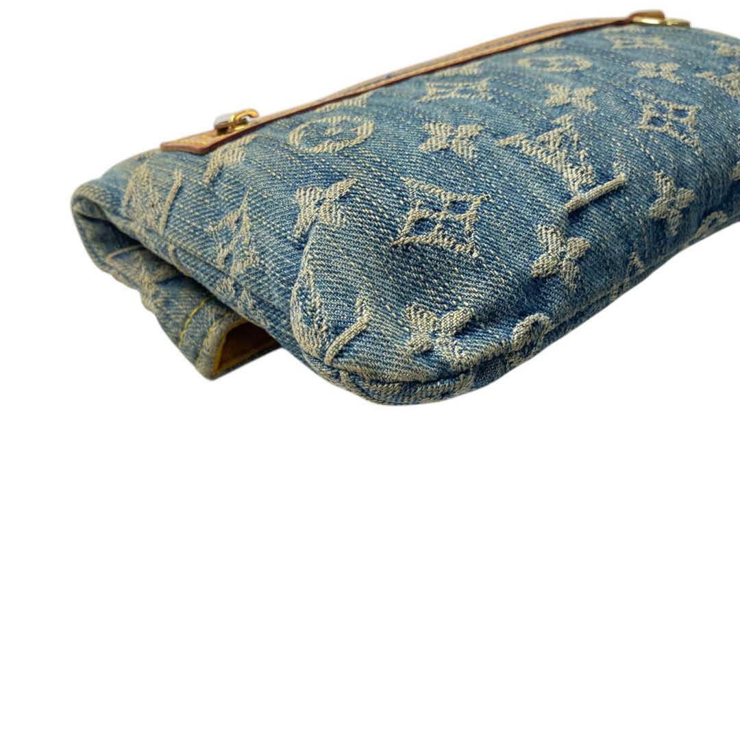 ルイヴィトン LOUIS VUITTON レディース ポーチ モノグラムデニム ポシェット・プラット クラッチバッグ M95007/TH0056