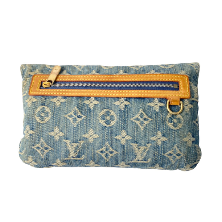ルイヴィトン LOUIS VUITTON レディース ポーチ モノグラムデニム ポシェット・プラット クラッチバッグ M95007/TH0056