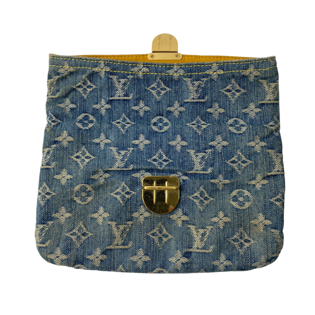 ルイヴィトン LOUIS VUITTON レディース ポーチ モノグラムデニム ポシェット・プラット クラッチバッグ M95007/TH0056