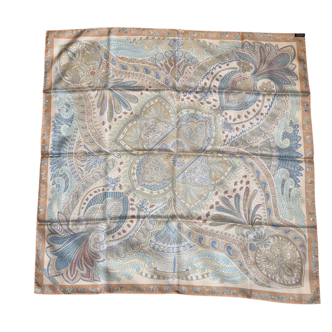 美品 エルメス HERMES レディース カレ 90 マハラニの庭 スカーフ