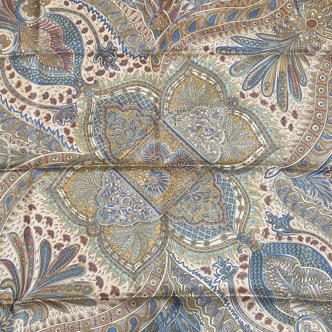 美品 エルメス HERMES レディース カレ 90 マハラニの庭 スカーフ