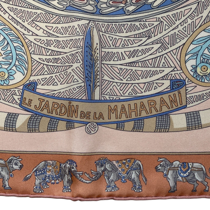 美品 エルメス HERMES レディース カレ 90 マハラニの庭 スカーフ