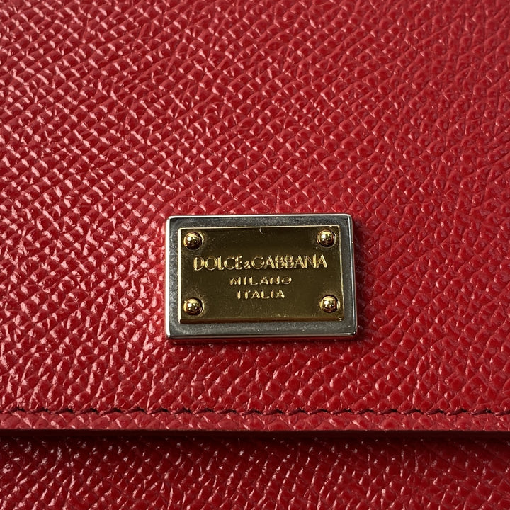 美品 ドルチェアンドガッバーナ D&G レディース ミニ ショルダーバッグ レッド 斜めがけ クロスボディ