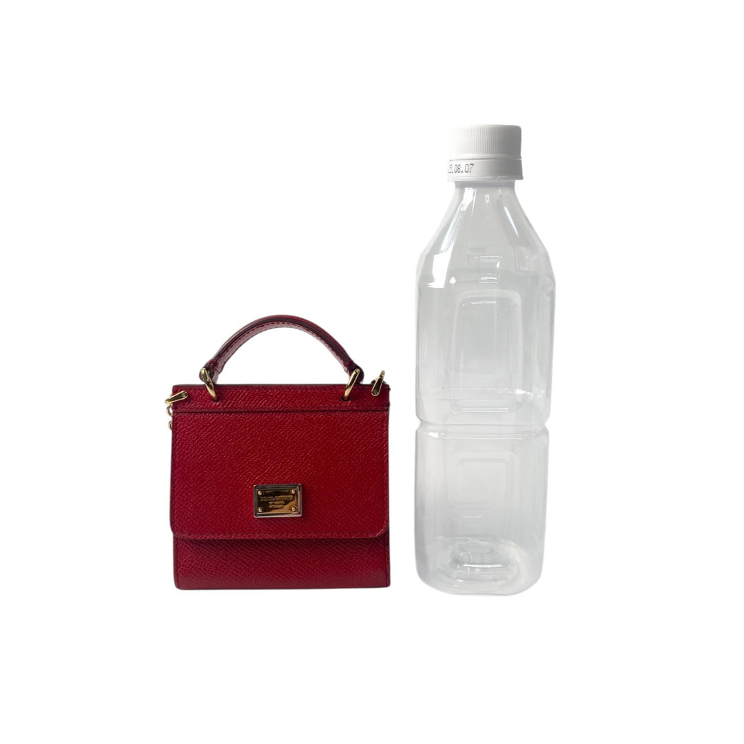 美品 ドルチェアンドガッバーナ D&G レディース ミニ ショルダーバッグ レッド 斜めがけ クロスボディ