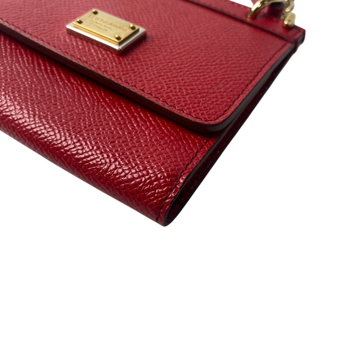 美品 ドルチェアンドガッバーナ D&G レディース ミニ ショルダーバッグ レッド 斜めがけ クロスボディ