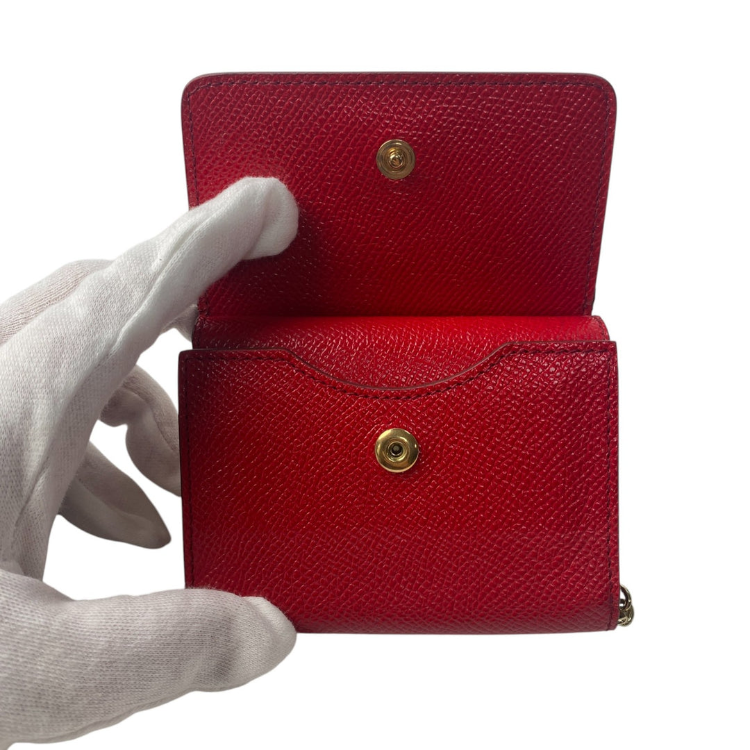 美品 ドルチェアンドガッバーナ D&G レディース ミニ ショルダーバッグ レッド 斜めがけ クロスボディ