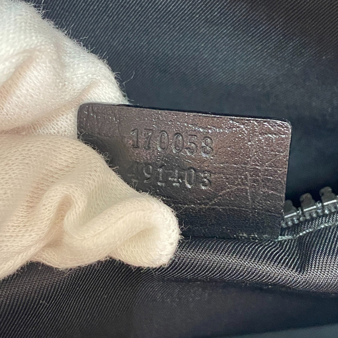 美品 グッチ GUCCI メンズ GGスプリーム 2way ショルダーバッグ ボストンバッグ 170058 斜めがけ クロスボディ