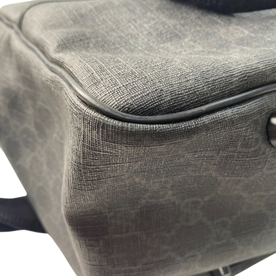 美品 グッチ GUCCI メンズ GGスプリーム 2way ショルダーバッグ ボストンバッグ 170058 斜めがけ クロスボディ