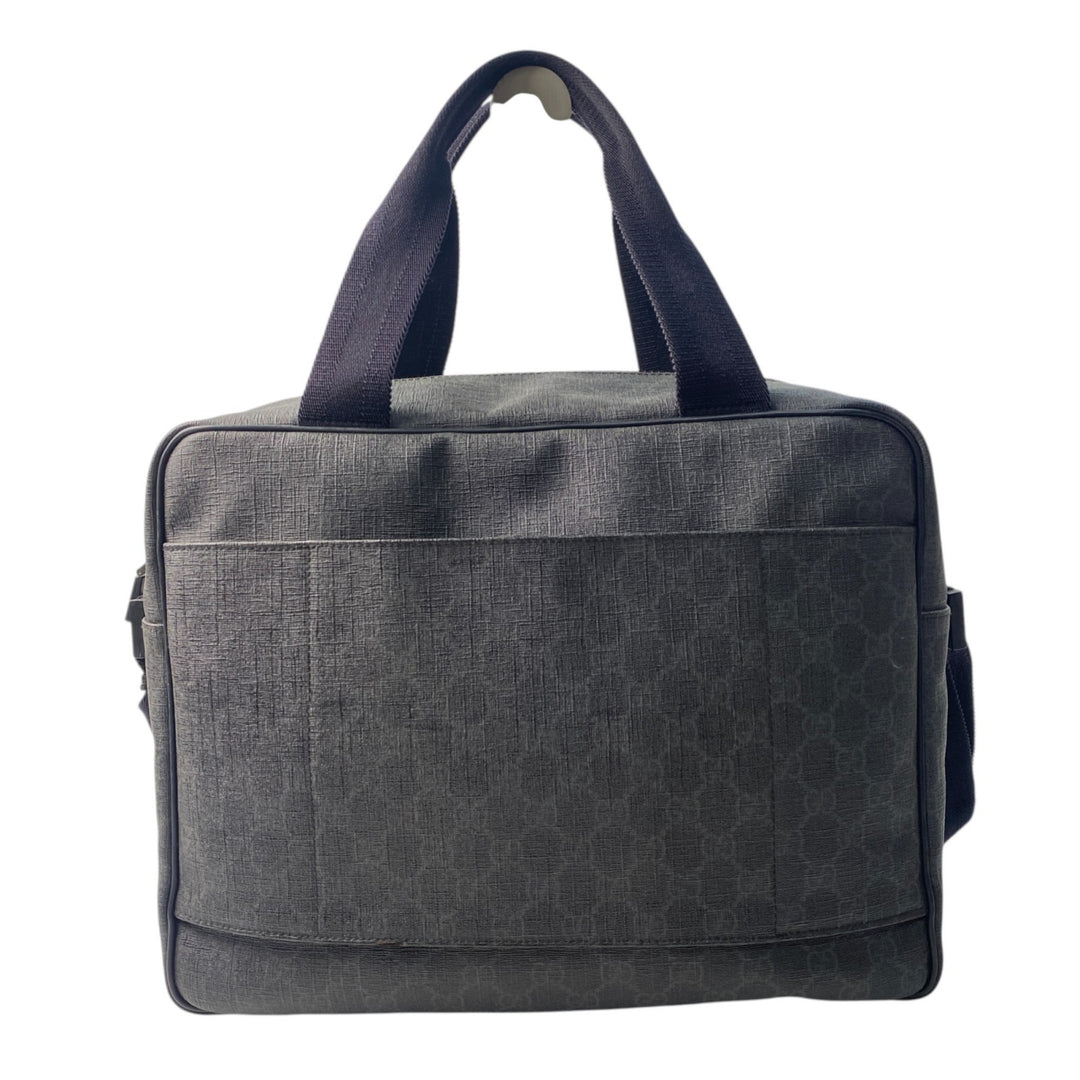 美品 グッチ GUCCI メンズ GGスプリーム 2way ショルダーバッグ ボストンバッグ 170058 斜めがけ クロスボディ