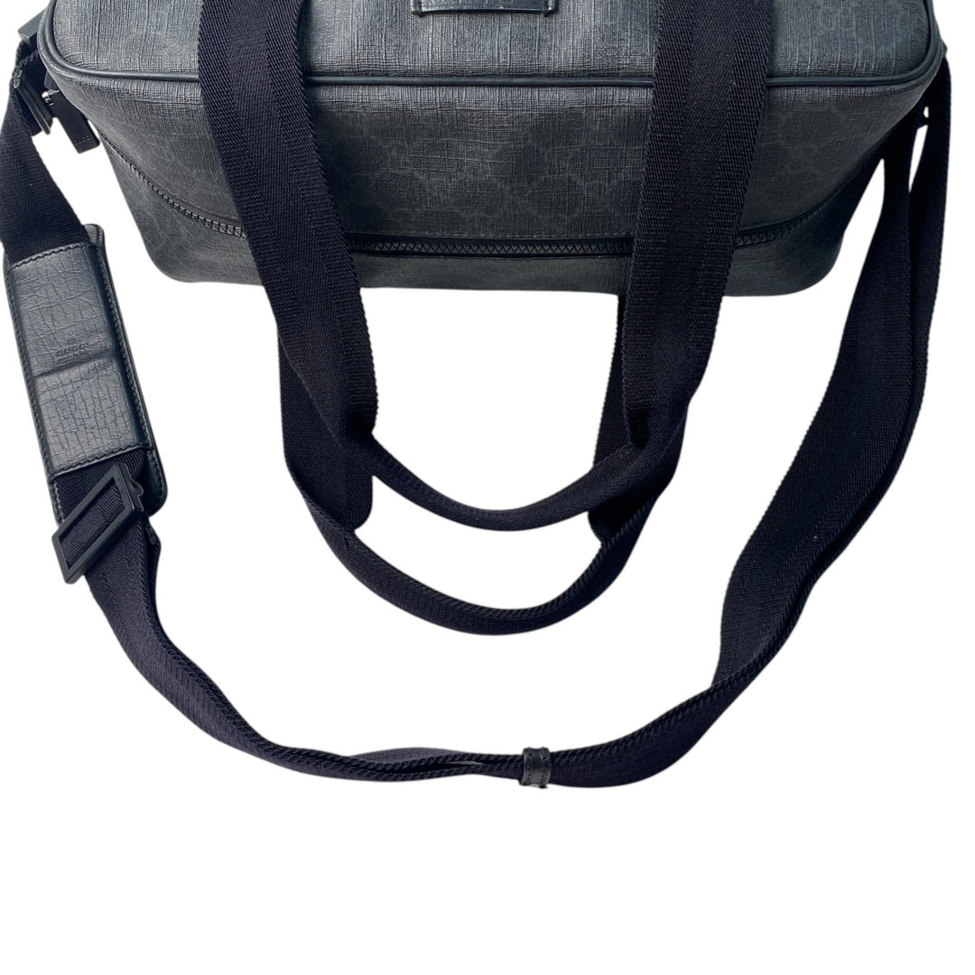 美品 グッチ GUCCI メンズ GGスプリーム 2way ショルダーバッグ ボストンバッグ 170058 斜めがけ クロスボディ