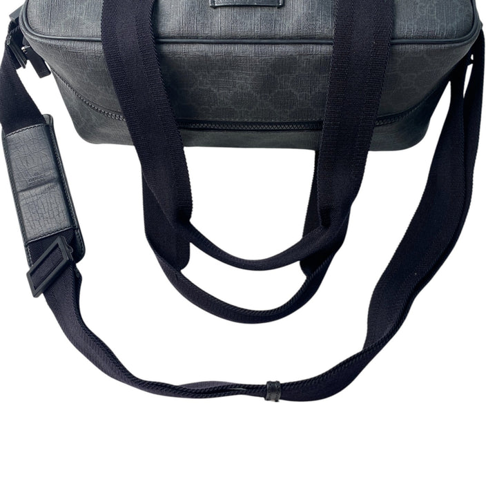 美品 グッチ GUCCI メンズ GGスプリーム 2way ショルダーバッグ ボストンバッグ 170058 斜めがけ クロスボディ