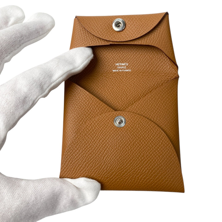 未使用 エルメス HERMES レディース バスティア ゴールド コインケース B刻印